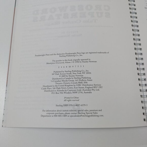 Crossword Superstars Take Center Stage Crossword Puzzle Book 2009 - Picture 5 of 9